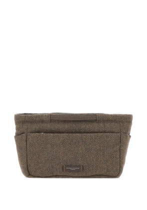GIANNI CHIARINI Bags in Bag herringbone wool clutch bag - Brown