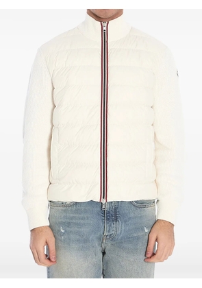 Moncler knit down jacket - White