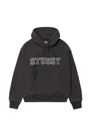 Stüssy logo-embroidered hoodie - Black