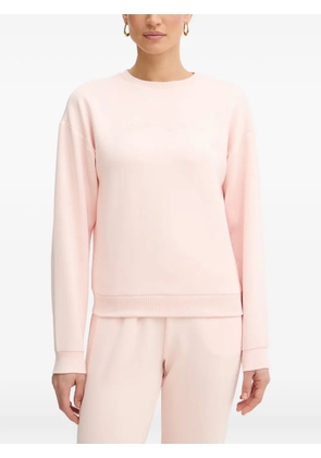 Armani Exchange embroidered-logo sweatshirt - Pink