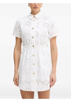 FRACOMINA broderie-anglaise mini dress - White