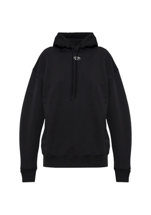 Diesel Oval D logo-plaque hoodie - Black