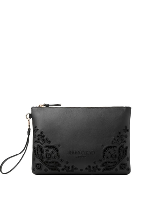 Jimmy Choo zipped flat pouch - Black