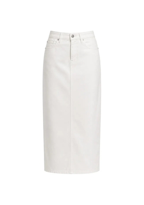 Department 5 Braid denim maxi skirt - White
