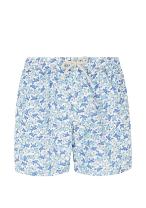MC2 Saint Barth crab-print drawstring swim shorts - White