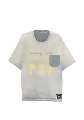 RIVINGTON ROI REBIS graphic-print pocket-detail cotton T-shirt - Grey