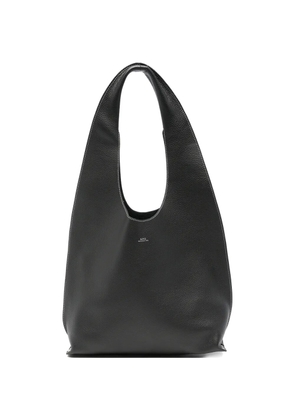 A.P.C. Le Neige grainy-leather shoulder bag - Black