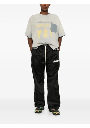 RIVINGTON ROI REBIS graphic-print pocket-detail cotton T-shirt - Grey