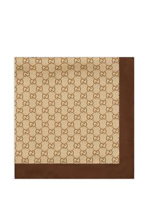 Gucci GG-print silk scarf - Neutrals