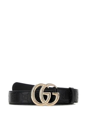 Gucci Marmont GG embossed belt - Black