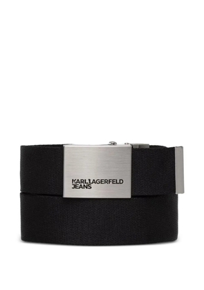 Karl Lagerfeld Jeans reversible logo-print belt - Black