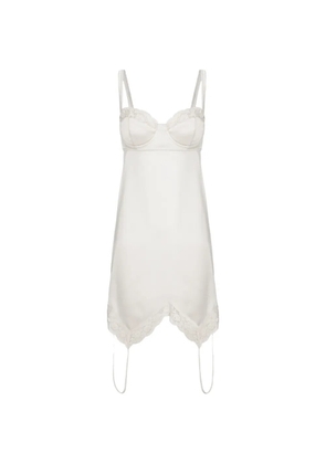 Seen Users Picasso lace-trim top - White