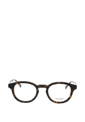 Saint Laurent Eyewear round-frame tortoiseshell glasses - Brown