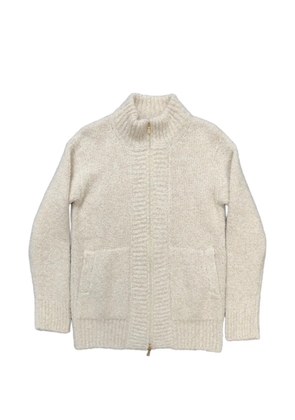 Eleventy zip-up cardigan - Neutrals