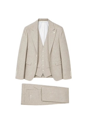 RAMON SANJURJO three-piece single-breasted suit - Neutrals