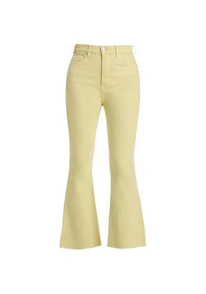 Veronica Beard Carson zip-up flared jeans - Yellow