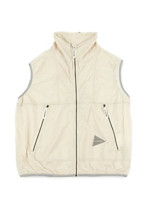 and Wander Pertex logo-print wind vest - White