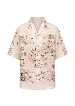 Paul & Joe Phil printed camp-collar shirt - Neutrals