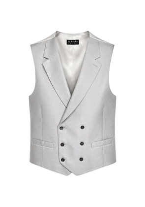 LUIGI BIANCHI MANTOVA double-breasted peaked-lapel waistcoat - Grey