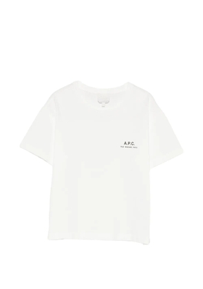 A.P.C. logo-print short-sleeve cotton T-shirt - White
