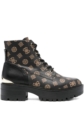 GUESS USA 50mm lace-up ankle boots - Black
