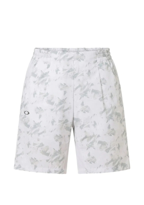 Oakley abstract-print elasticated-waist shorts - White