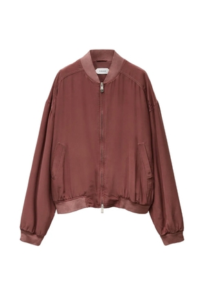 Versace logo-embroidered bomber jacket
