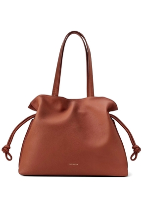 Esin Akan large Emma leather tote bag - Brown