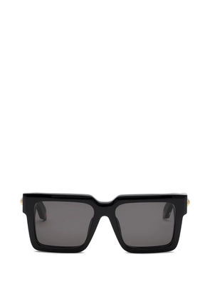 Roberto Cavalli snake-detail square-frame sunglasses - Black