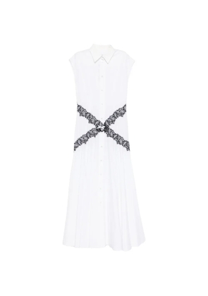 Viktor & Rolf lace-trimmed shirt dress - White
