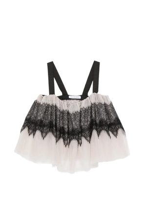 Viktor & Rolf lace-trim blouse - Grey