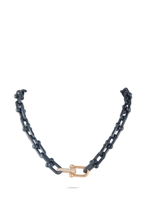 Tiffany & Co. Pre-Owned HardWear diamond link necklace - Pink