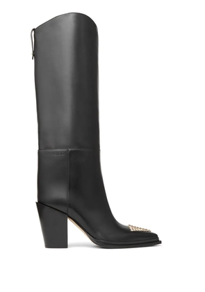 Jimmy Choo Cece 80mm stud-embellished boots - Black
