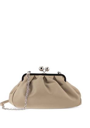 Weekend Max Mara Pasticcino nappa leather clutch bag - Neutrals
