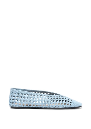 Scarosso Ella woven ballet flats - Blue