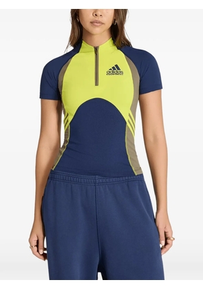 adidas Equipment zip-neck T-shirt - Blue
