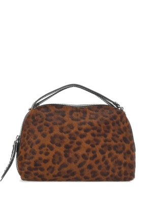 GIANNI CHIARINI medium Alifa leopard-print tote bag - Brown