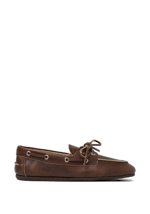 Scarosso Avery boat shoes - Brown