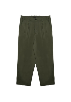 Low Brand pleated elasticated-waist trousers - Green