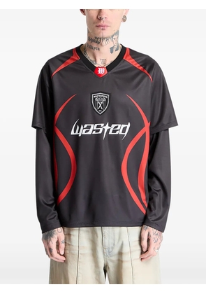 WASTED M Blade football T-shirt - Black