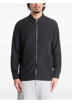 Post Archive Faction zip-up long-sleeve shirt - Black
