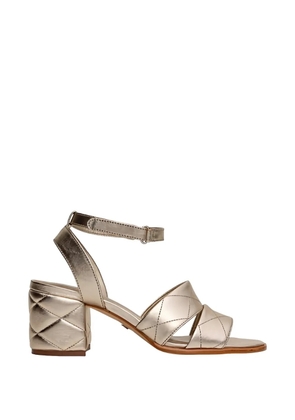 CARRANO quilted touch-strap sandals - Gold
