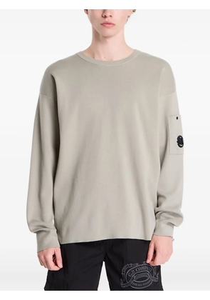 C.P. Company Lens crew-neck sweater - Neutrals