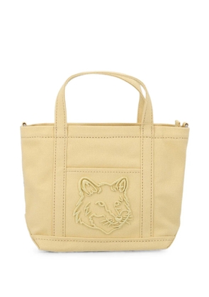 Maison Kitsuné mini Fox Head tote bag - Neutrals