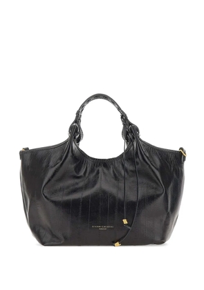 GIANNI CHIARINI Dua leather tote bag - Black