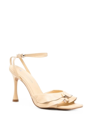 CARRANO ruffled buckle-fastening sandals - Neutrals