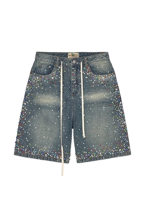 Vale Forever Rainstorm crystal-embellished shorts - Blue