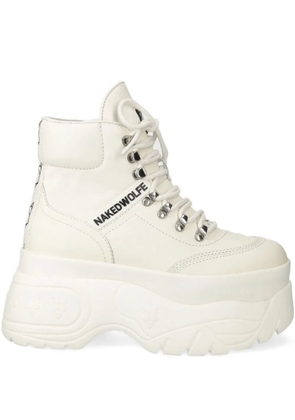 NAKED WOLFE Spike sneakers - White