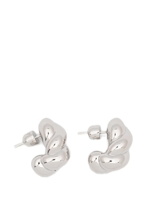 Maria Black Robe large twisted earrings - Silver