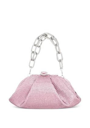 Judith Leiber Gemma crystal-embellished chain-link tote bag - Pink